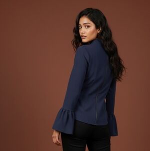 Perseverance London Elegant Navy Women's Jacket